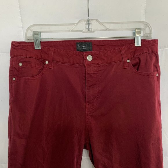 Celebrity Pink Merlot/Maroon Jayden Skinny Jeans - Picture 2 of 7